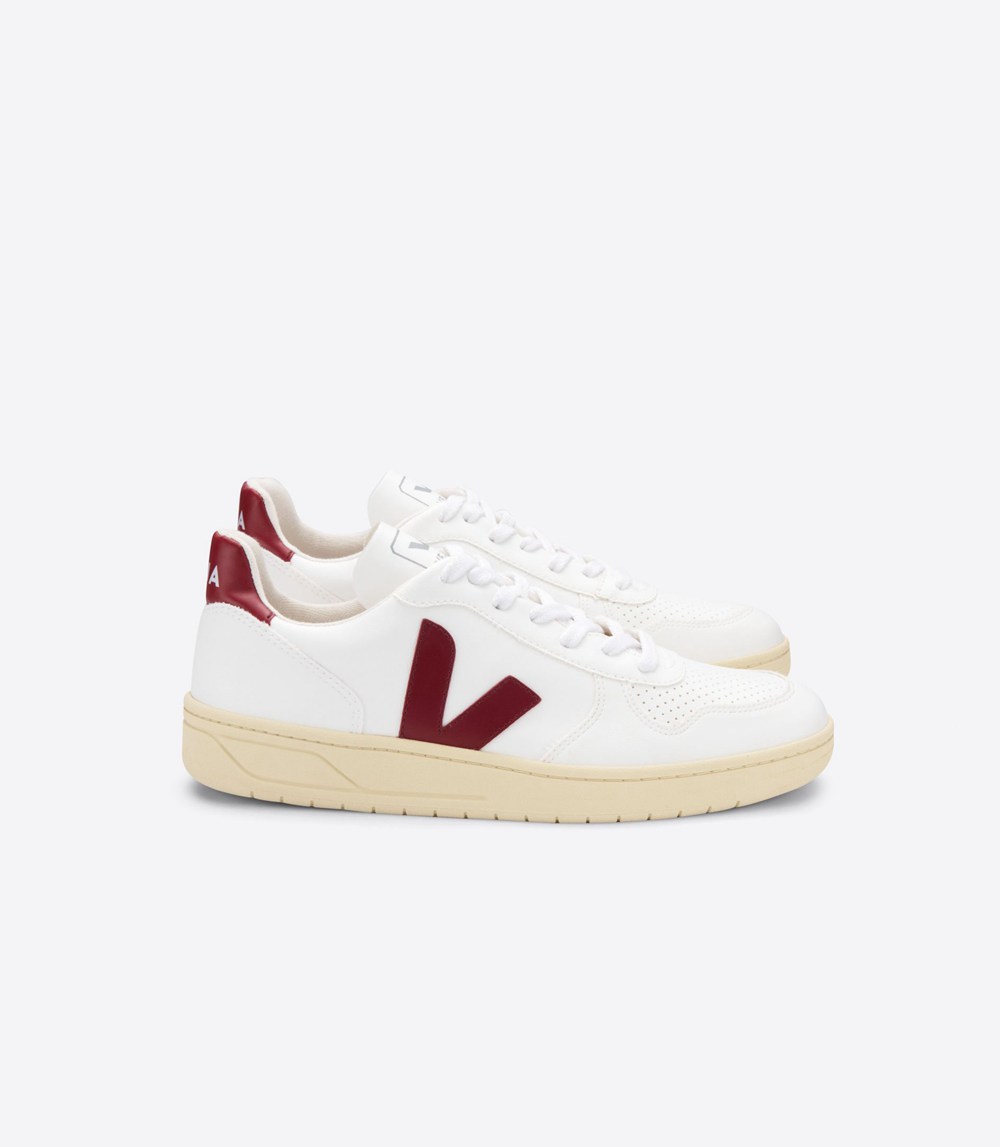 Veja Trainers Mens White - V-10 Cwl - GYOK-83027